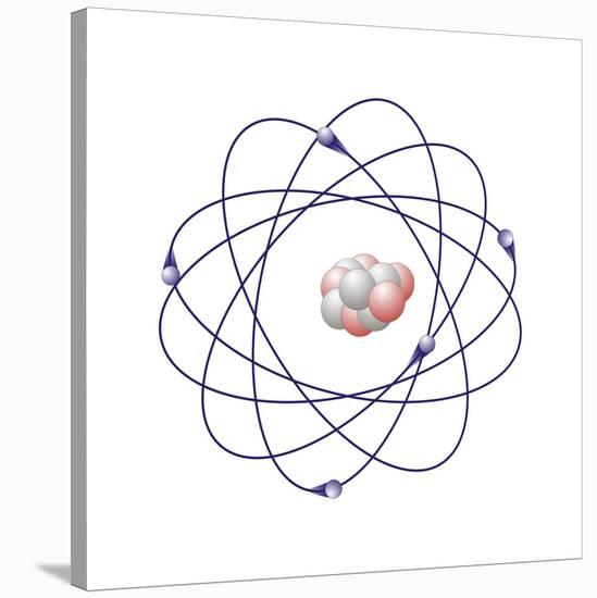 Boron, Atomic Model-Friedrich Saurer-Stretched Canvas