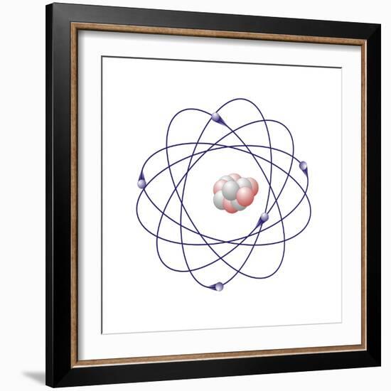 Boron, Atomic Model-Friedrich Saurer-Framed Premium Photographic Print