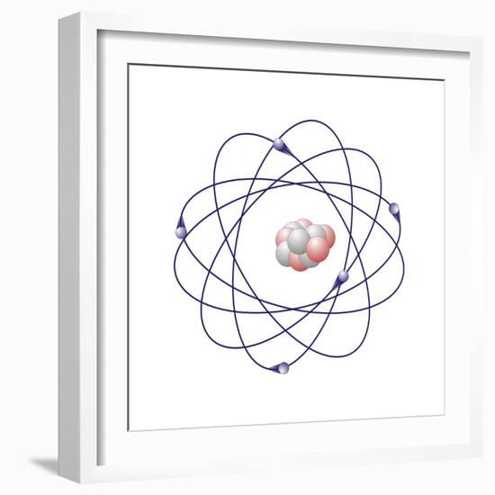 Boron, Atomic Model-Friedrich Saurer-Framed Premium Photographic Print