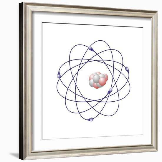 Boron, Atomic Model-Friedrich Saurer-Framed Premium Photographic Print