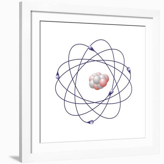 Boron, Atomic Model-Friedrich Saurer-Framed Photographic Print