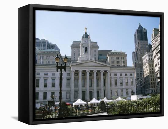 Borough Hall, Brooklyn, New York, USA-Jean Brooks-Framed Stretched Canvas