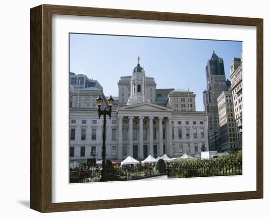 Borough Hall, Brooklyn, New York, USA-Jean Brooks-Framed Photographic Print