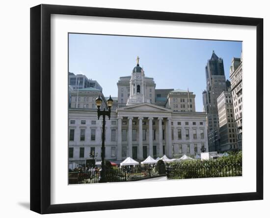 Borough Hall, Brooklyn, New York, USA-Jean Brooks-Framed Photographic Print