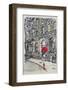 Borough Walk-Loui Jover-Framed Art Print