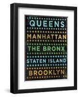 Boroughs 1-John W Golden-Framed Premium Giclee Print