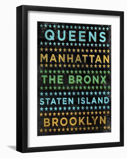 Boroughs 1-John W Golden-Framed Giclee Print