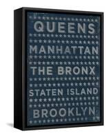 Boroughs 3-John W Golden-Framed Stretched Canvas