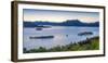 Borromean Islands, Stresa, Lake Maggiore, Verbano-Cusio-Ossola, Piedmont, Italy. Panoramic view ove-Marco Bottigelli-Framed Photographic Print