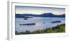 Borromean Islands, Stresa, Lake Maggiore, Verbano-Cusio-Ossola, Piedmont, Italy. Panoramic view ove-Marco Bottigelli-Framed Photographic Print