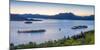 Borromean Islands, Stresa, Lake Maggiore, Verbano-Cusio-Ossola, Piedmont, Italy. Panoramic view ove-Marco Bottigelli-Mounted Photographic Print