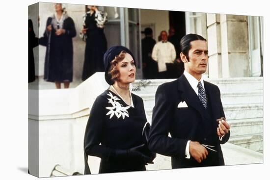 Borsalino by Jacques Deray with Corinne Marchand and Alain Delon, 1970 (photo)-null-Stretched Canvas