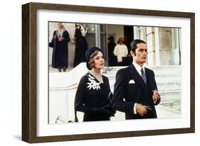 Borsalino by Jacques Deray with Corinne Marchand and Alain Delon, 1970 (photo)-null-Framed Photo