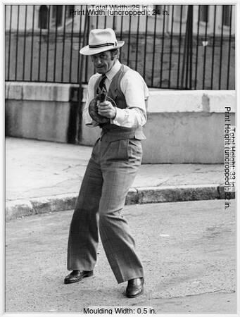 Borsalino by Jacques Deray with Jean-Paul Belmondo, 1970 (b/w photo)' Photo  | AllPosters.com