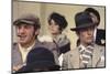 Borsalino by Jacques Deray with Jean-Paul Belmondo and Alain Delon, 1970 (Marseille hippodrome Bore-null-Mounted Photo