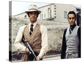 Borsalino by Jacques Deray with Jean-Paul Belmondo and Alain Delon, 1970 (photo)-null-Stretched Canvas