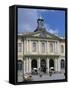 Borsen (Old Stock Exchange) and Nobel Museum, Stockholm, Sweden-Peter Thompson-Framed Stretched Canvas