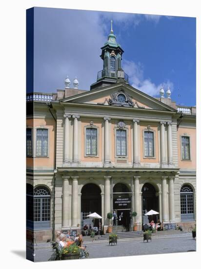 Borsen (Old Stock Exchange) and Nobel Museum, Stockholm, Sweden-Peter Thompson-Stretched Canvas