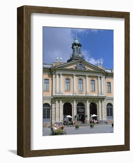 Borsen (Old Stock Exchange) and Nobel Museum, Stockholm, Sweden-Peter Thompson-Framed Photographic Print