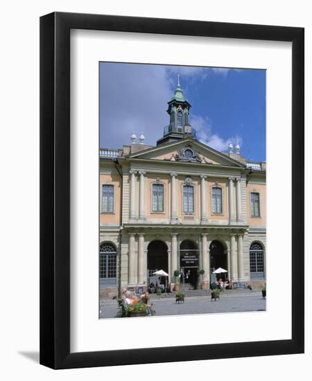 Borsen (Old Stock Exchange) and Nobel Museum, Stockholm, Sweden-Peter Thompson-Framed Photographic Print