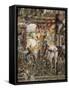 Borso D'Este Departing for Hunt, Scene from Month of March, Ca 1470-Francesco del Cossa-Framed Stretched Canvas