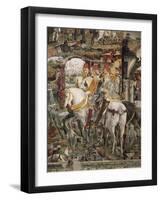 Borso D'Este Departing for Hunt, Scene from Month of March, Ca 1470-Francesco del Cossa-Framed Giclee Print