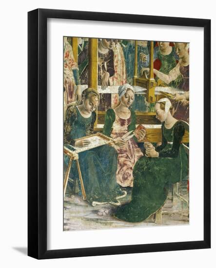 Borso D'Este Departing for Hunt, Scene from Month of March, Circa 1470-Francesco del Cossa-Framed Giclee Print