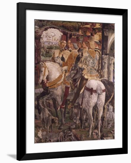 Borso D'Este Departing for Hunt, Scene from Month of March-Francesco del Cossa-Framed Giclee Print