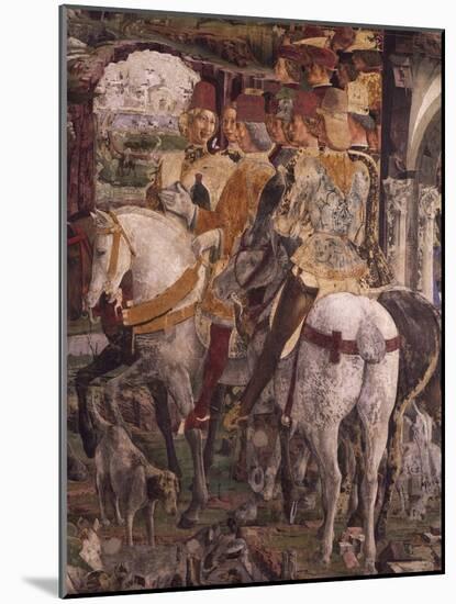 Borso D'Este Departing for Hunt, Scene from Month of March-Francesco del Cossa-Mounted Giclee Print