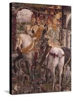 Borso D'Este Departing for Hunt, Scene from Month of March-Francesco del Cossa-Stretched Canvas