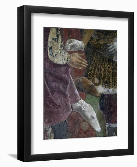 Borso D'Este Giving Coin to Court Jester, Scene from Month of April, Ca 1470-Francesco del Cossa-Framed Giclee Print