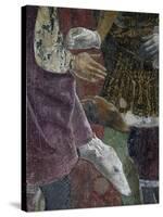 Borso D'Este Giving Coin to Court Jester, Scene from Month of April, Ca 1470-Francesco del Cossa-Stretched Canvas