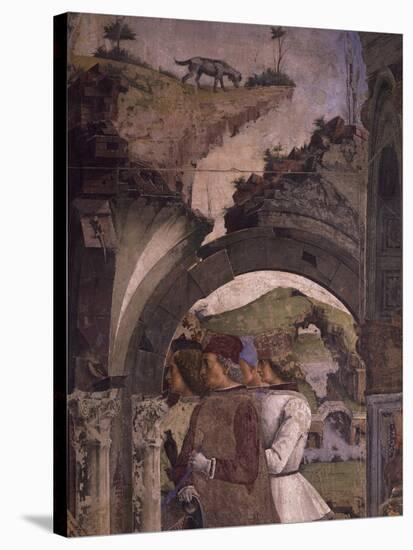 Borso D'Este Hunting Scene from Month of March, Circa 1470-Francesco del Cossa-Stretched Canvas