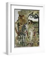 Borso D'Este Returning from Hunting, Scene from Month of April-Francesco del Cossa-Framed Giclee Print