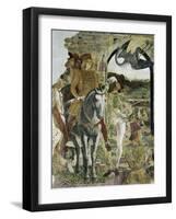 Borso D'Este Returning from Hunting, Scene from Month of April-Francesco del Cossa-Framed Giclee Print