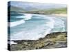 Borve Beach on South Harris in Stormy Weather, Scotland-Martin Zwick-Stretched Canvas