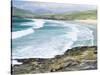 Borve Beach on South Harris in Stormy Weather, Scotland-Martin Zwick-Stretched Canvas