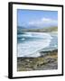 Borve Beach on South Harris in Stormy Weather, Scotland-Martin Zwick-Framed Premium Photographic Print