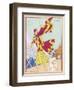 Borzoi and Its Owner Brave the Braxing Breezes of Biarritz-Roger Brard-Framed Art Print