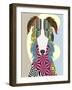 Borzoi Russian Wolfhound-Lanre Adefioye-Framed Giclee Print