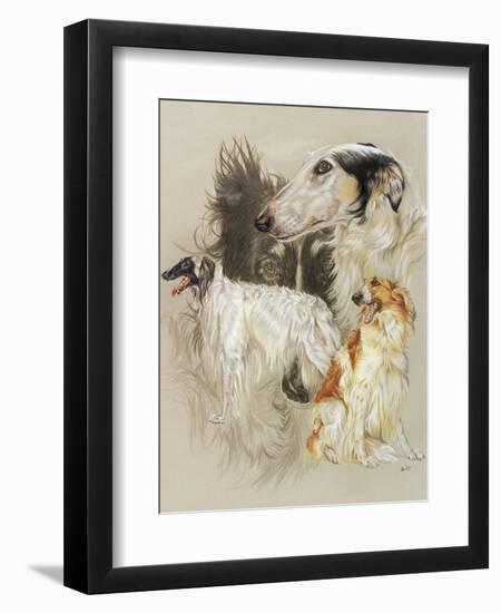 Borzoi-Barbara Keith-Framed Giclee Print