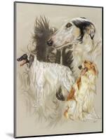 Borzoi-Barbara Keith-Mounted Giclee Print