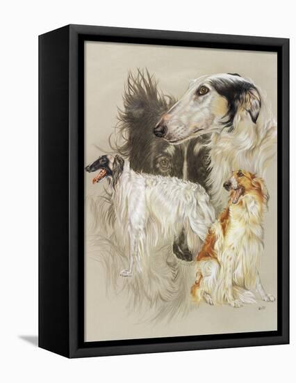 Borzoi-Barbara Keith-Framed Stretched Canvas