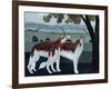 Borzois, 1991-Maggie Rowe-Framed Giclee Print