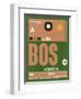 BOS Boston Luggage Tag 1-NaxArt-Framed Art Print