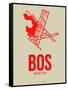 Bos Boston Poster 1-NaxArt-Framed Stretched Canvas