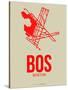 Bos Boston Poster 1-NaxArt-Stretched Canvas