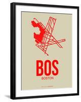 Bos Boston Poster 1-NaxArt-Framed Art Print