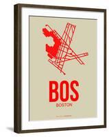 Bos Boston Poster 1-NaxArt-Framed Art Print