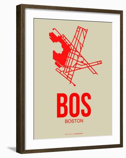 Bos Boston Poster 1-NaxArt-Framed Art Print